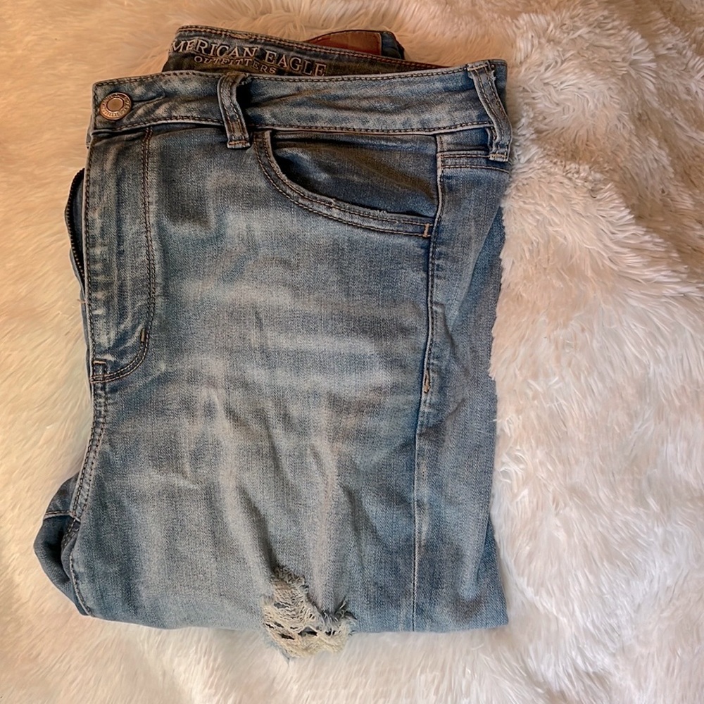 American Eagle Distressed Jeggings sz 14